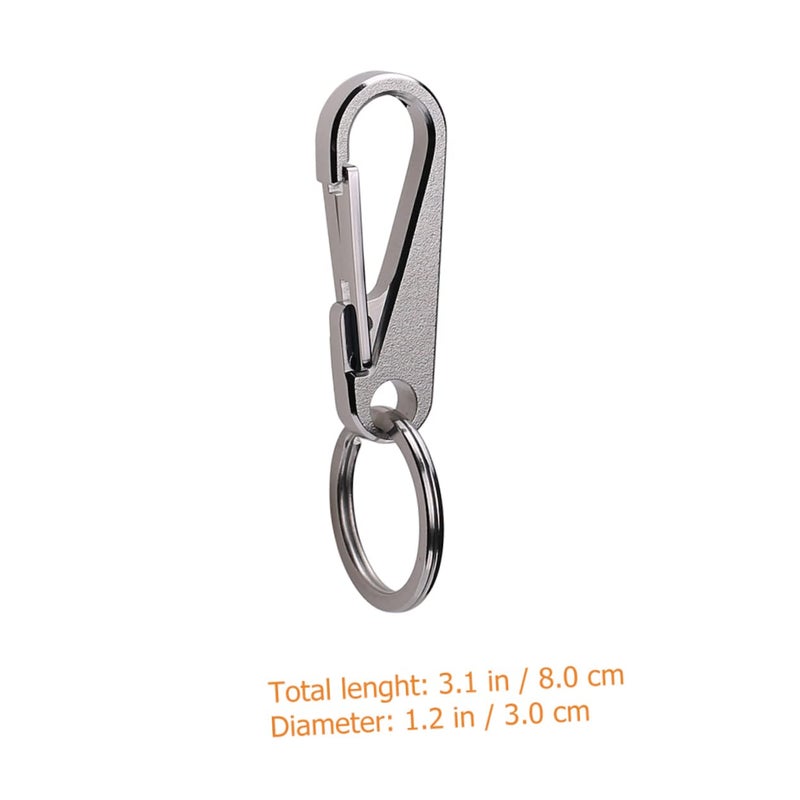Heavy Duty Carabiner Keychain Keyring Set Of 4 For Keys Belt Knob - Image 3