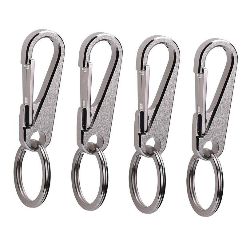 Heavy Duty Carabiner Keychain Keyring Set Of 4 For Keys Belt Knob - Image 2