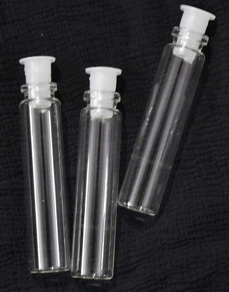 Ritedeal Plain neck glass vial glass bottle transparent quality neutral glass for medicine liquid storage 144 bottles per box 8ml Two dram glass vial with plastic cork - Image 2