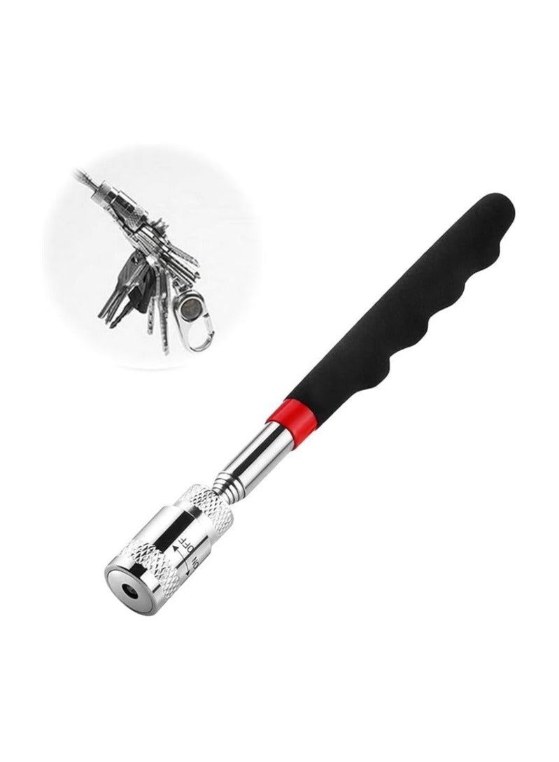 Telescopic Magnetic Stick Tool with LED Light 19-80cm Extendable Magnetic Lifter for Car Repairs Home Workshop Telescopic Magnetic Rod with Bright LED Lighting for Hard-to-Reach Areas  - Image 2