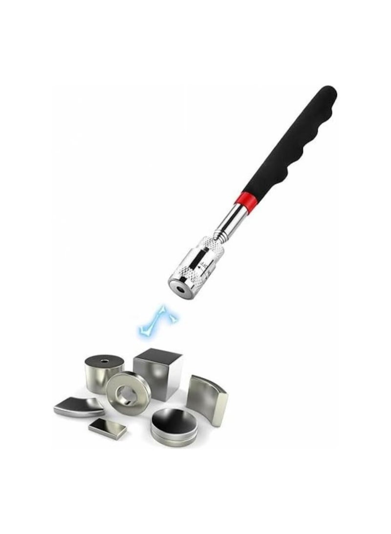 Telescopic Magnetic Stick Tool with LED Light 19-80cm Extendable Magnetic Lifter for Car Repairs Home Workshop Telescopic Magnetic Rod with Bright LED Lighting for Hard-to-Reach Areas  - Image 4