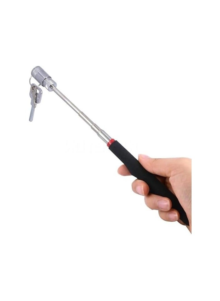 Telescopic Magnetic Stick Tool with LED Light 19-80cm Extendable Magnetic Lifter for Car Repairs Home Workshop Telescopic Magnetic Rod with Bright LED Lighting for Hard-to-Reach Areas  - Image 1
