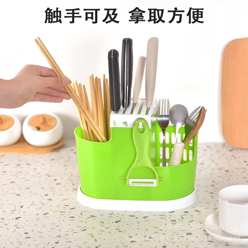 Plastic Spoon and Fork Dispenser - Durable and hygienic kitchen utensil storage solution with easy dispensing features, perfect for restaurants, cafeterias, and home use. - Image 5