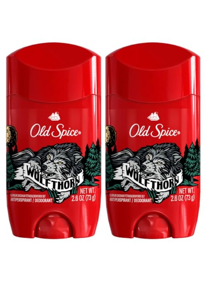 Old Spice Wild Collection Invisible Solid Antiperspirant Deodorant Wolfthorn 26 Ounce Pack of 2 - Image 1