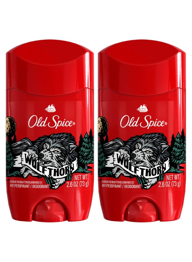 Old Spice Wild Collection Invisible Solid Antiperspirant Deodorant Wolfthorn 26 Ounce Pack of 2 - Image 3