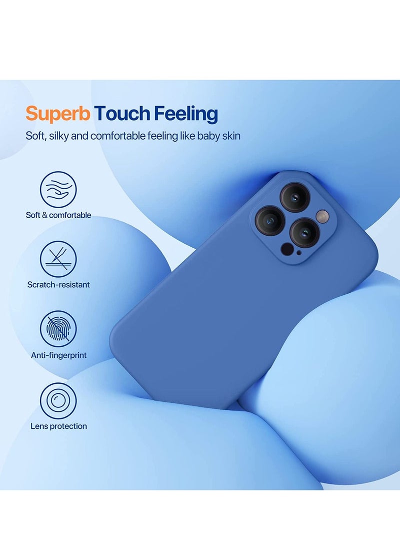 iPhone 14 Pro Max Case, with 2 Pack Screen Protectors,[Upgraded Enhanced Camera Protection],Shockproof Liquid Silicone Case with Microfiber Lining,6.7 incH - Image 2