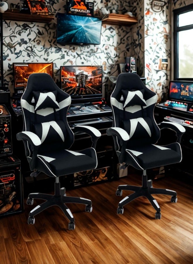 SMART HOME High Back Gaming Chair, Premium Computer Chair with Ergonomic Design, Adjustable Swivel, Headrest and Lumbar Support, Perfect for Office, Computer and Gaming  - Image 2