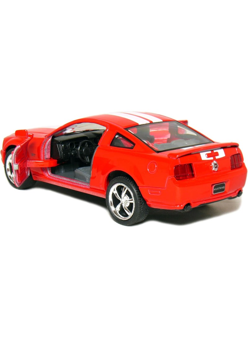 KiNSMART - 2006 Ford Mustang GT 1:38 Scale 5" Die Cast Metal Model Toy Car (Red Race) - Image 2