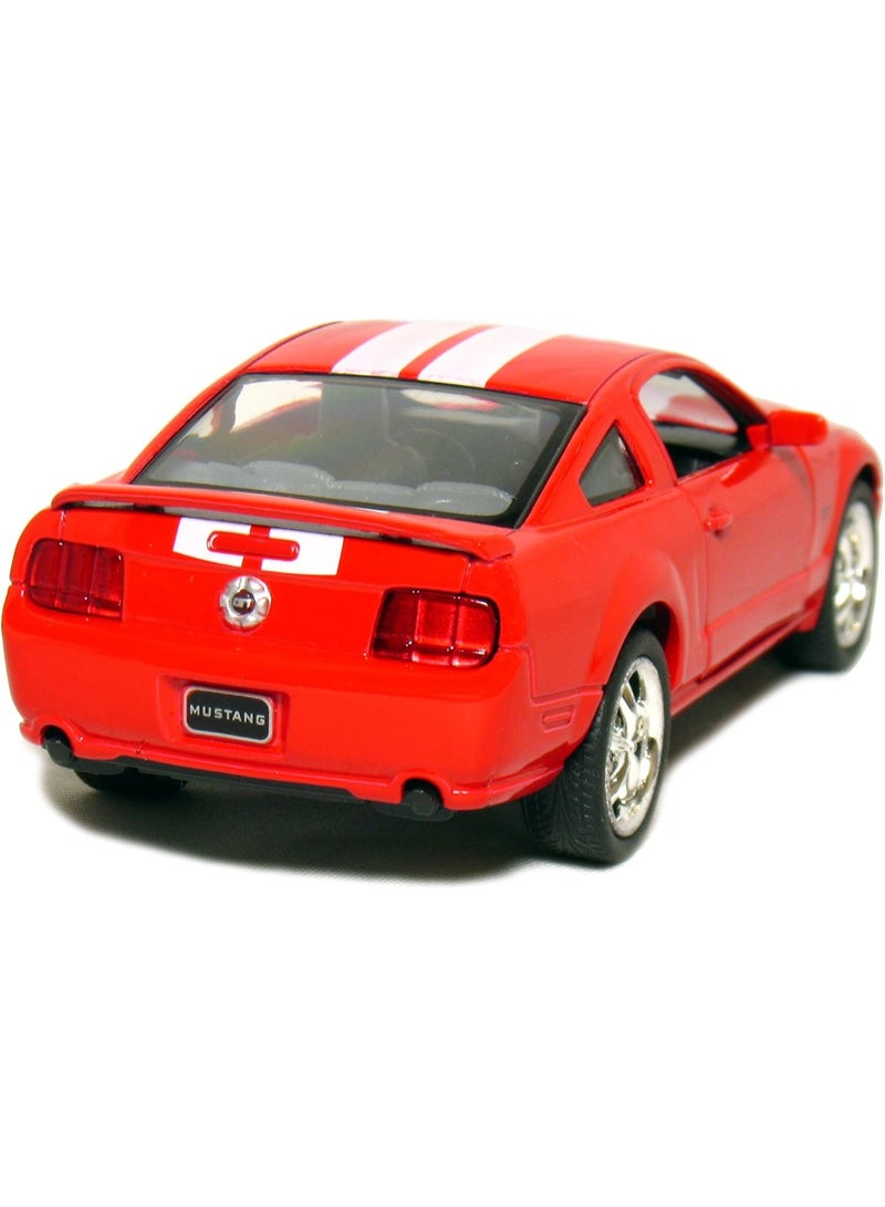 KiNSMART - 2006 Ford Mustang GT 1:38 Scale 5" Die Cast Metal Model Toy Car (Red Race) - Image 4