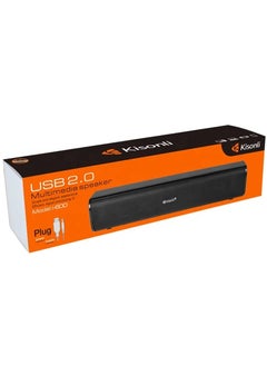 Kisonli Wireless Computer Speaker-Soundbar i-600 Black  - Image 2