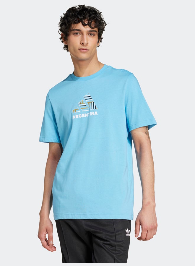 Adidas Argentina Football Fan Graphic T-Shirt - Image 1