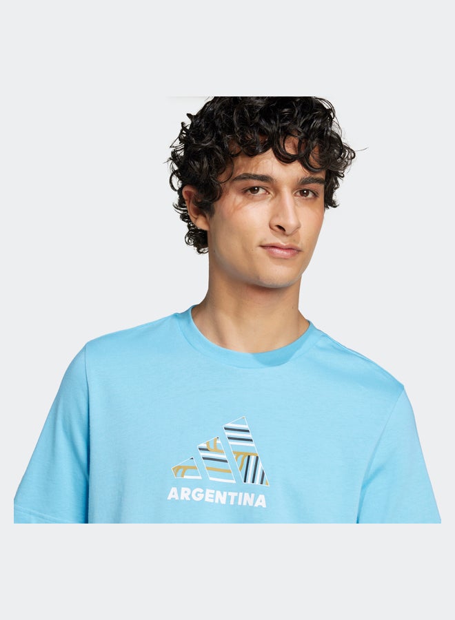 Adidas Argentina Football Fan Graphic T-Shirt - Image 5