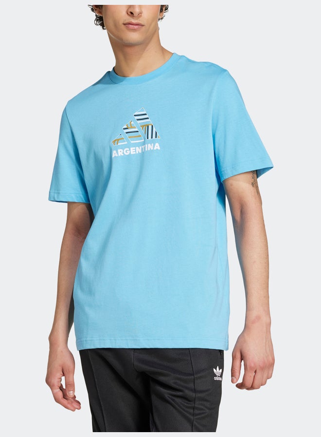 Adidas Argentina Football Fan Graphic T-Shirt - Image 2