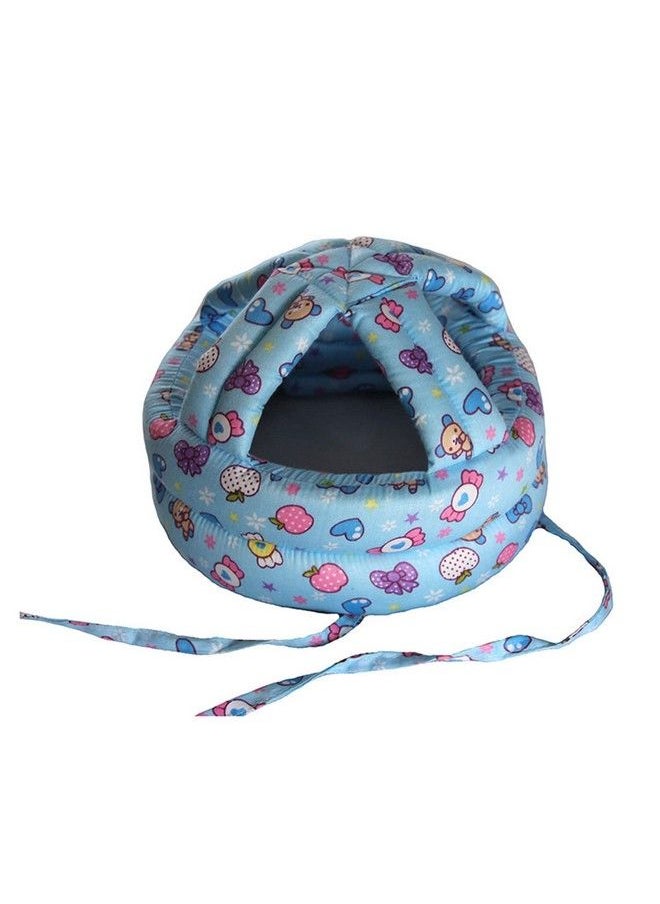 Safe-O-Kid Baby No Bumps Safety Cotton Helmet Head Protection Cushion Bumper Headguard For Infant Toddler Blue  - Image 4