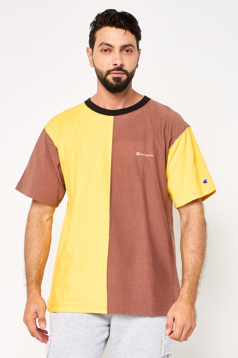 Champion تي شيرت رياضي للرجال بأكمام قصيرة مناسب للخارج، متعدد الألوان - Image 1