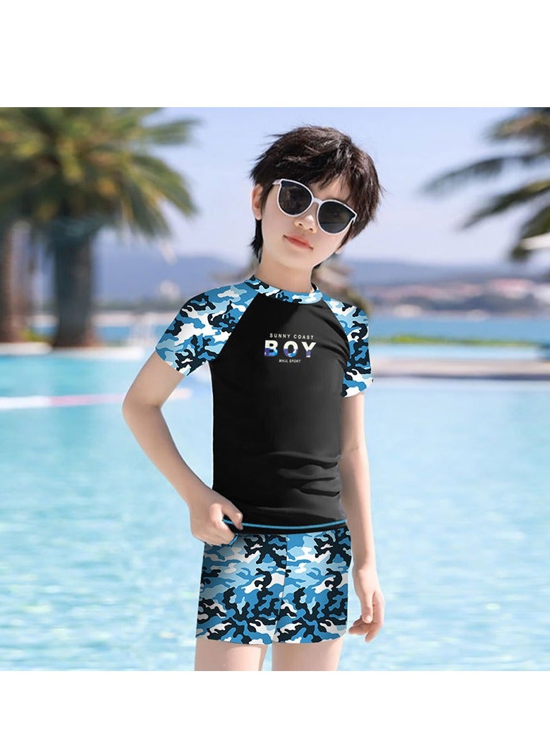 Loquat 2-Piece Kids Swimwear Set – Breathable Quick-Dry Polyester, Soft u0026 Stretchy, Round Neck, Ideal for Beach u0026 Pool - Image 5