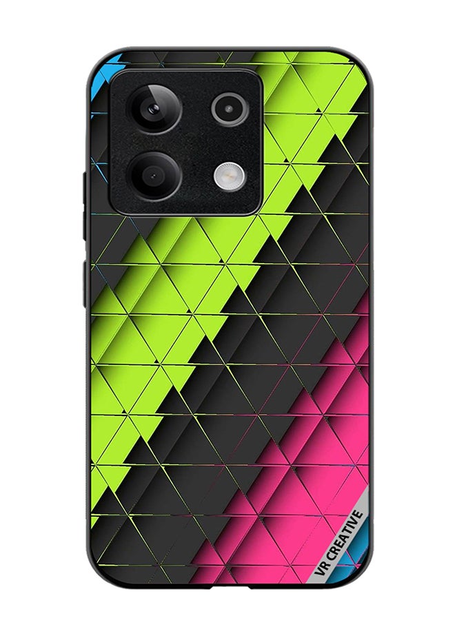 VR CREATIVE غطاء حماية لهاتف Xiaomi Poco X6 بتصميم نمط متعدد الألوان - Image 1