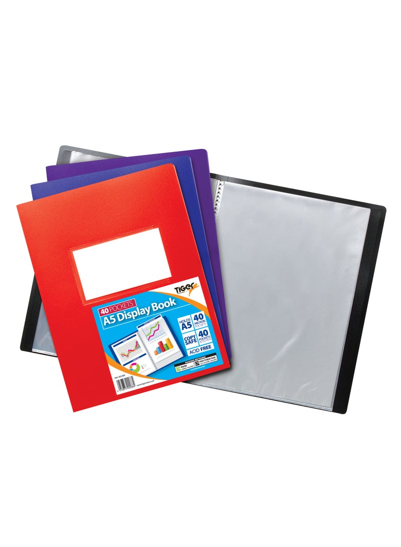 TIGER A5 40 pkt Flexi Display Book Asstd 100% Recycled - Image 1