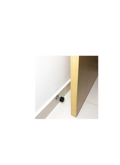 KNP KNP Rubber Door Stopper Black Designed to provide a firm grip on various floor surfaces, this heavy-duty door stopper ensures stability and prevents unwanted door movement.  - Image 2