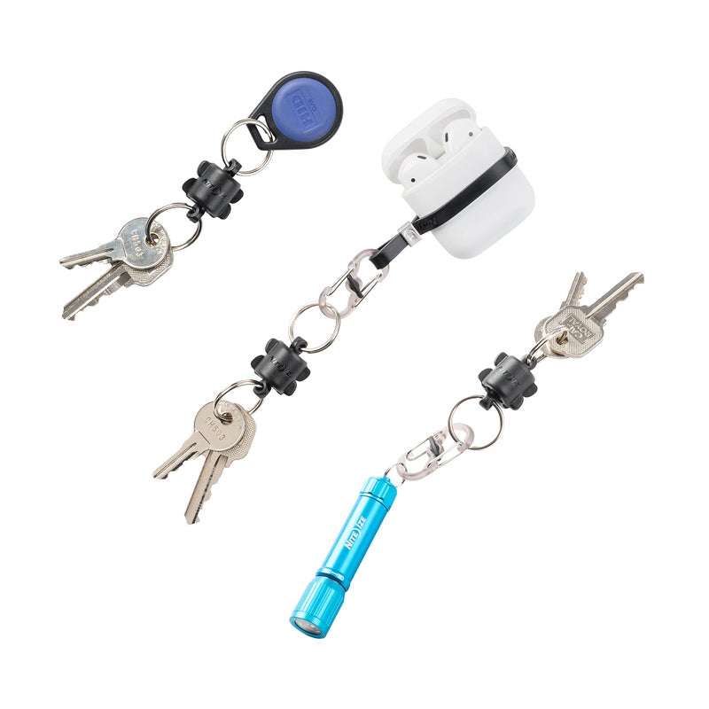 NITE IZE Nite Ize Polycarbonate Keyring 360 Magnetic Quick Connector, Magnetic Locking Split Rings for Keys  - Image 5