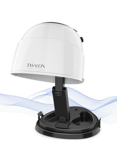 TASALON 1875W Ionic Hooded Hair Dryer Bonnet with 3 Heating Settings Professional Sit Under Hair Dryers for Women with Ceramic Technology Portable Hair Dryer with Hood Hooded Dryer for Home  Salon