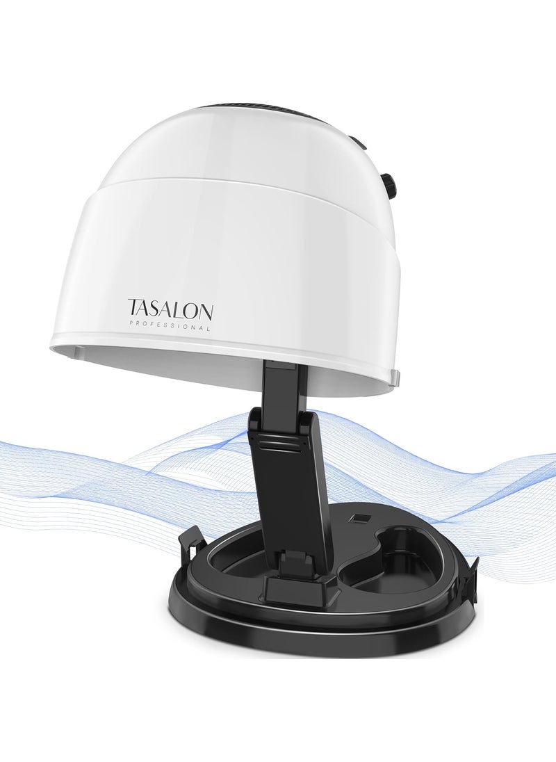 TASALON - TASALON 1875W Ionic Hooded Hair Dryer Bonnet with 3 Heating Settings Professional Sit Under Hair Dryers for Women with Ceramic Technology Portable Hair Dryer with Hood Hooded Dryer for Home  Salon - Image 1