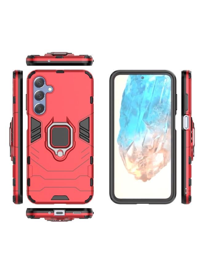 اس-توب جراب لهاتف Samsung Galaxy M35 PC + جراب هاتف واقٍ مقاوم للصدمات من مادة TPU مع حامل حلقي مغناطيسي - Image 3