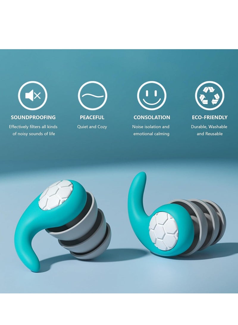 ARNOTEC Ear Plugs for Noise Reduction - Soft Silicone Ear Plugs [Three Layer] Ear Plugs for Sleeping and Concentration, Social Gatherings, Noise Sensitivity & Parenting - 40dB  - Image 3