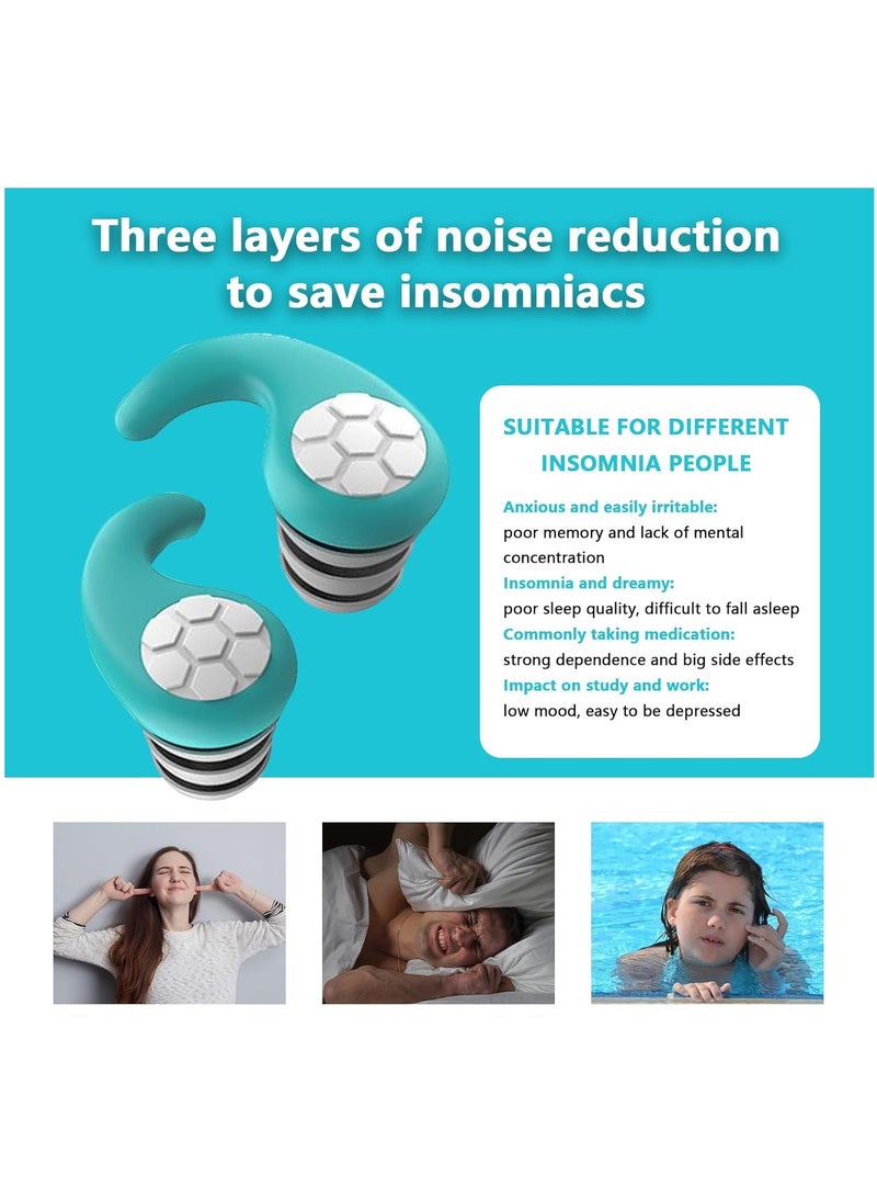 ARNOTEC Ear Plugs for Noise Reduction - Soft Silicone Ear Plugs [Three Layer] Ear Plugs for Sleeping and Concentration, Social Gatherings, Noise Sensitivity & Parenting - 40dB  - Image 5