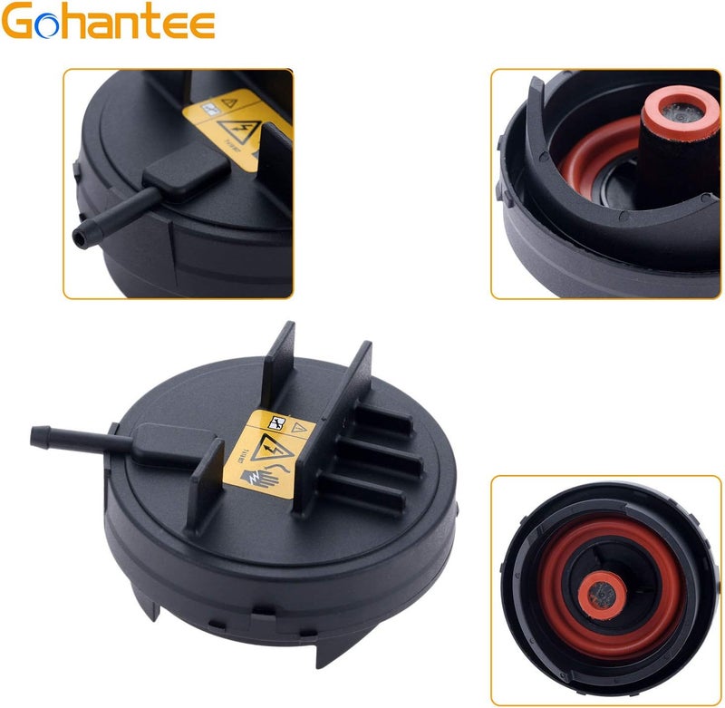 gohantee غطاء صمام رأس أسطوانة المحرك PCV من gohantee، معدن أسود، بديل مباشر لمحركات BMW N20 N26 N51 N52، سيارات BMW E82 E90 E70 Z4 X3 X5 128i 328i 528i (2006-2013) - 11127552281 وزن معتدل - Image 5