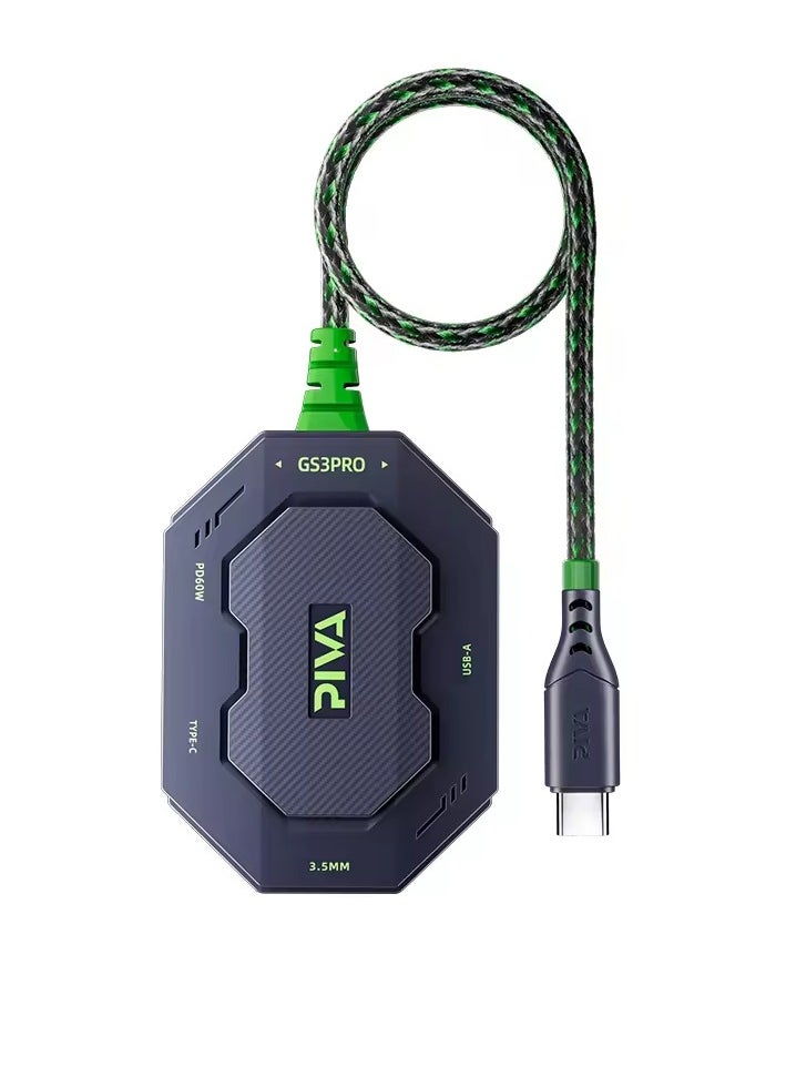 piva PIVA PIVA GS3 PRO-Z  4 in 1 Type C Cable 32bit Audio Support 60W Charging Power  - Image 1