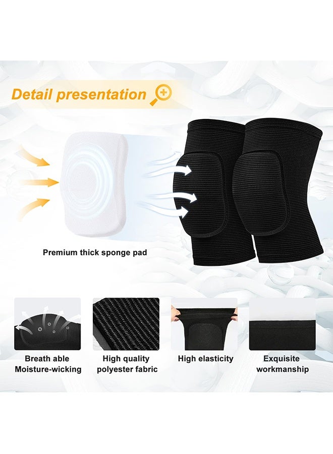 JS Volleball Knee Pads for Dancer, Protective Knee Pads for Adult kids, Soft Breathable Knee Pads for Football Yoga GYM Baketball Skating - Image 3