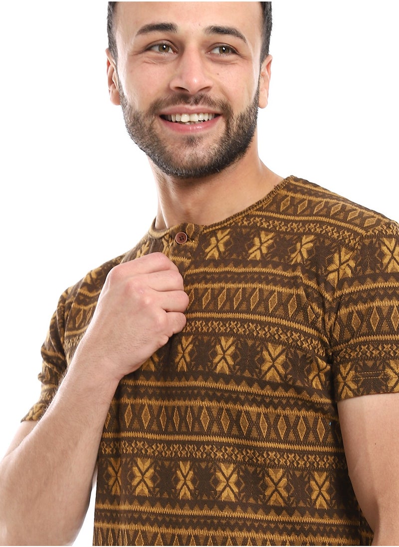 Caesar - Mens T- Shirt With Half Sleeves And Round Neck - Image 1