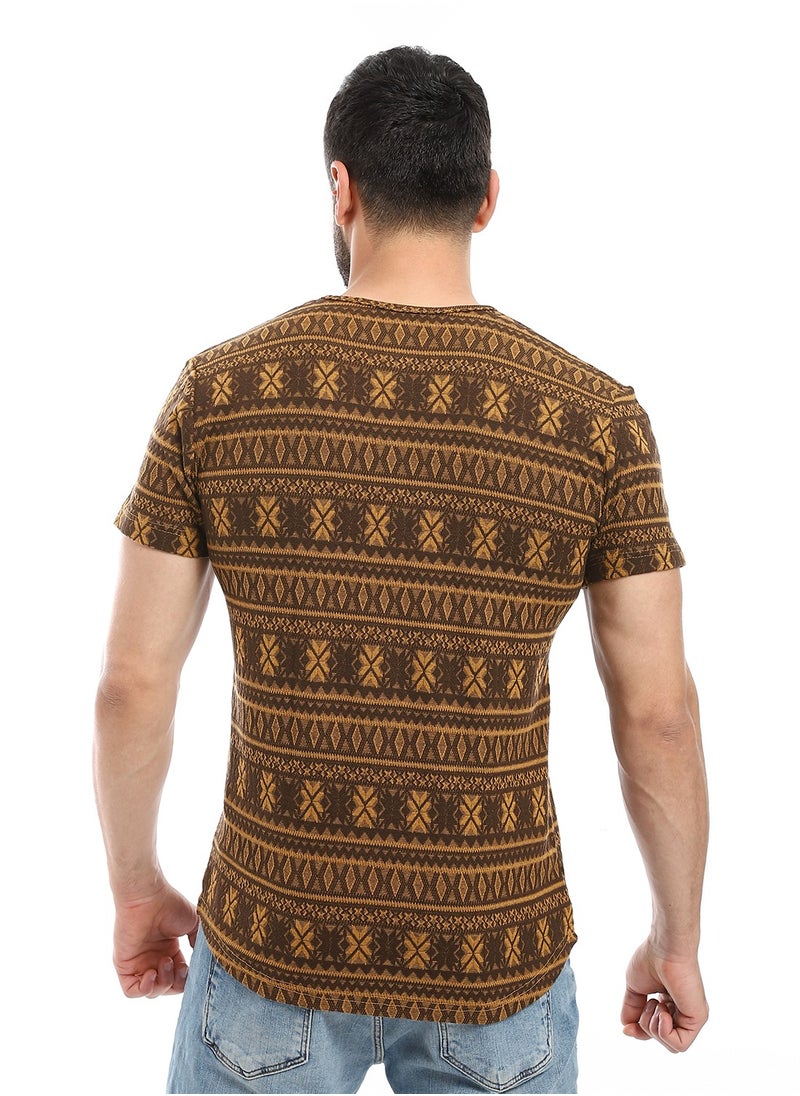 Caesar - Mens T- Shirt With Half Sleeves And Round Neck - Image 1