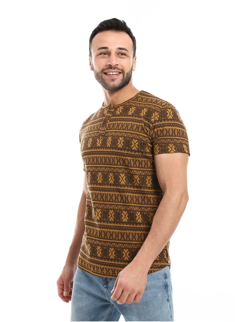 Caesar - Mens T- Shirt With Half Sleeves And Round Neck - Image 1