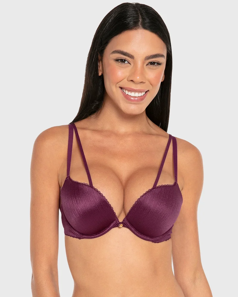 Isla & Evie Isla & Evie Microfiber Gel-Padded Plunge Bra