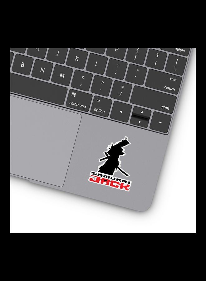 RKN Jack Samurai Shadow Vinyl Stickers For Laptop 3inch - Image 1