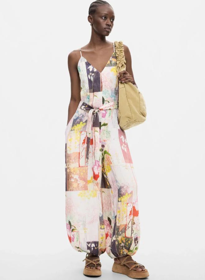 DESIGUAL Printed Long Jumpsuit