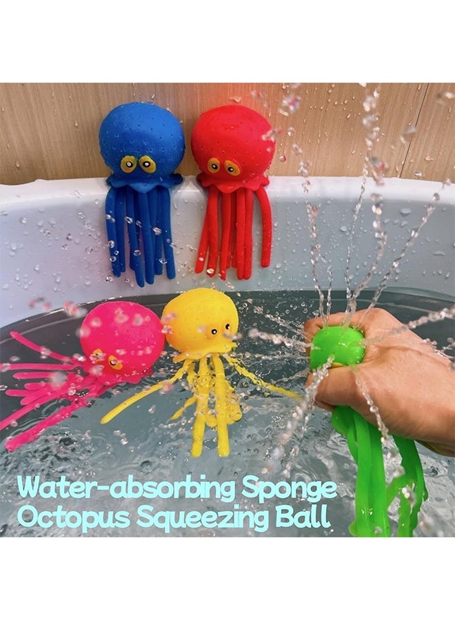 Octopus Bath Bathtub Toy 5pcs, Water Pool Toys for Toddlers, Water Table Toys, Water Bombs Splash Balls for Kids, Summer Bath Swimming Toys, Pool Toys for Kids Ages 3-8 - Image 4