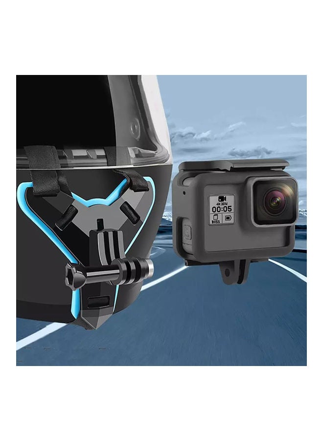 Motorcycle Helmet Chin Mount Holder For Sports Camera Mobile Phone - Image 4