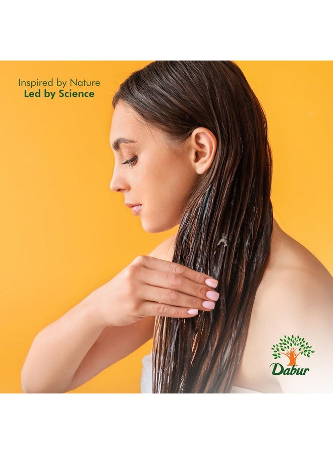 دابر زيت شعر ماها برينجاج العشبي الأيورفيدا - إكسير طبيعي لترطيب الشعر وفروة الرأس الصحية، زيت شعر مغذي لشعر ناعم وسهل التصفيف من الجذور إلى الأطراف - 200 مل (6.76 أونصة سائلة) - Image 3