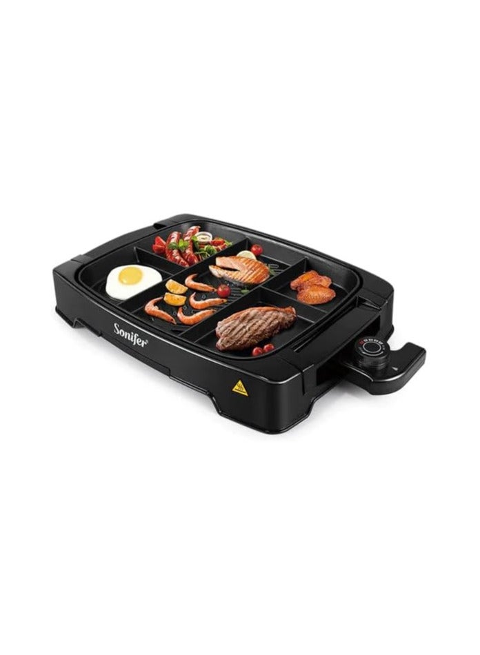 سونفير Sonifer SF-6074 Electric Grill and Electric Griddles 1500W SF-6074 black - Image 2