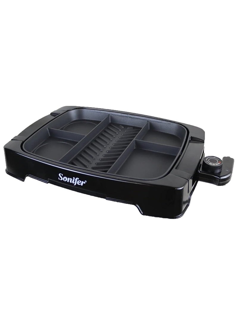 سونفير Sonifer SF-6074 Electric Grill and Electric Griddles 1500W SF-6074 black - Image 3