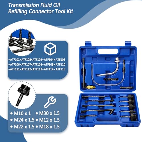 Handor Transmission Fluid Fill Adapter ATF Filler, Transmission Fluid Oil Refilling Connector Tool Kit for Fo-rd - Image 3