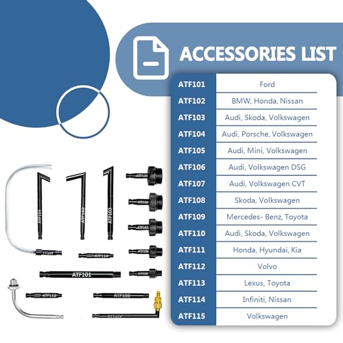 Handor Transmission Fluid Fill Adapter ATF Filler, Transmission Fluid Oil Refilling Connector Tool Kit for Fo-rd - Image 2