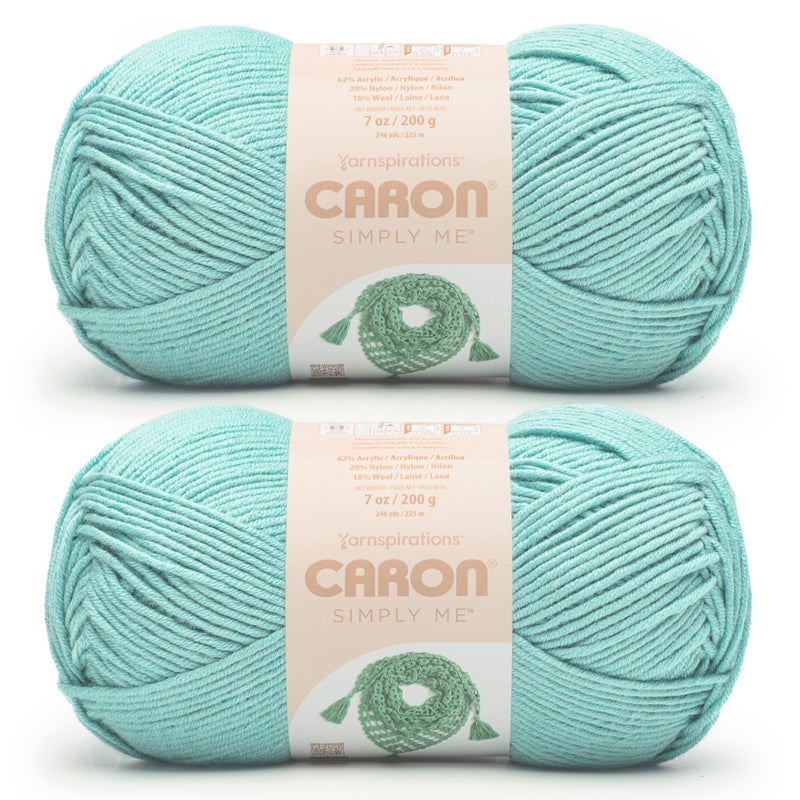 Caron Simply Me Moonstone Yarn 2 Pack of 200g 7oz 62 Acrylic 20 Nylon 18 Wool 5 Bulky 246Yards KnittingCrochet - Image 2