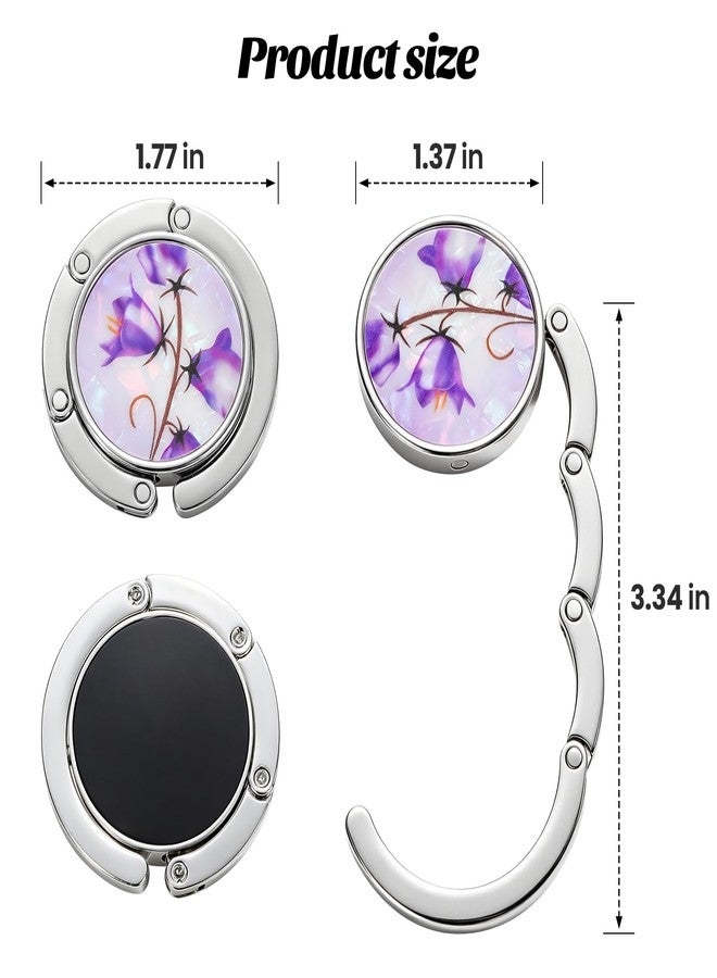 BEAVOING Set of 6 Mixed Pattern Foldable Womens Bag Purse Hook Handbag Hanger Holder - Image 3