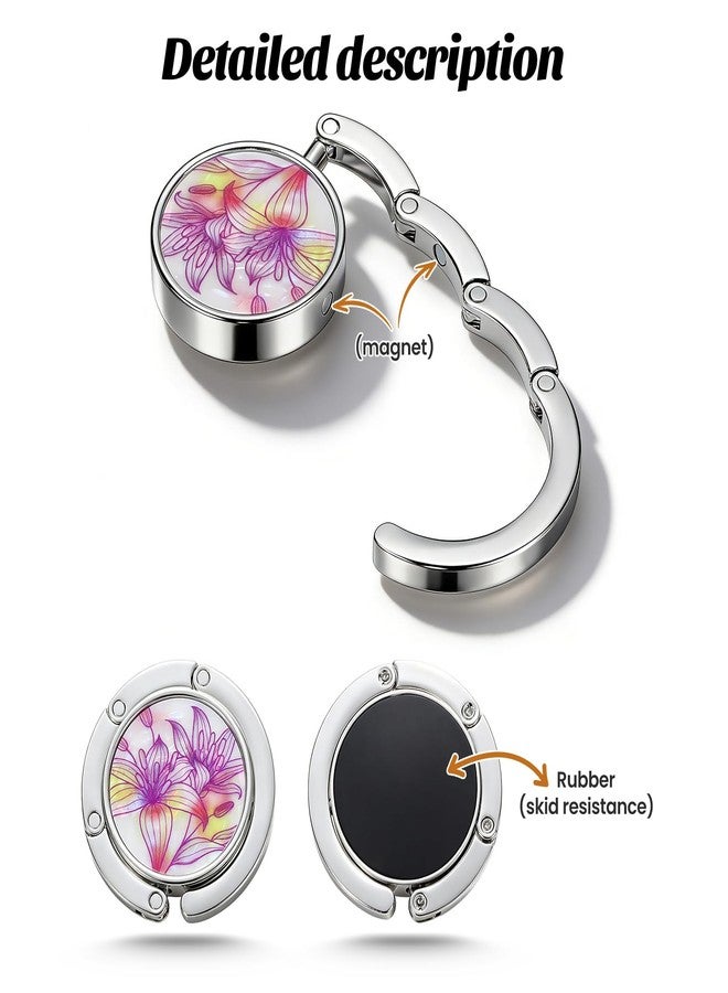 BEAVOING Set of 6 Mixed Pattern Foldable Womens Bag Purse Hook Handbag Hanger Holder - Image 4
