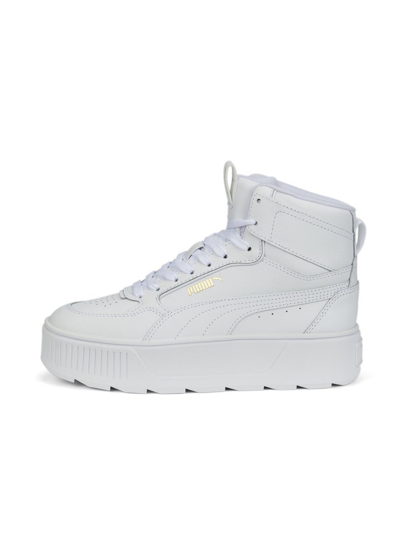 PUMA Karmen Rebelle Mid Womens White Sneakers  - Image 5
