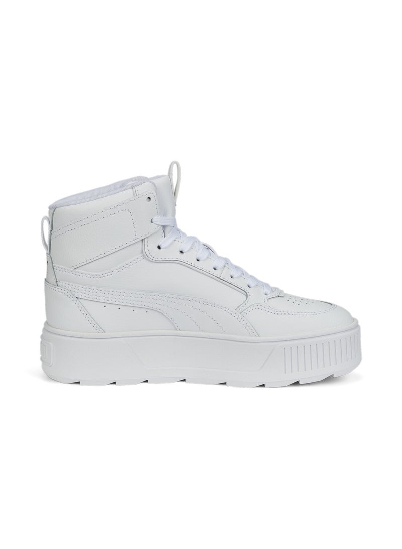 PUMA Karmen Rebelle Mid Womens White Sneakers  - Image 1